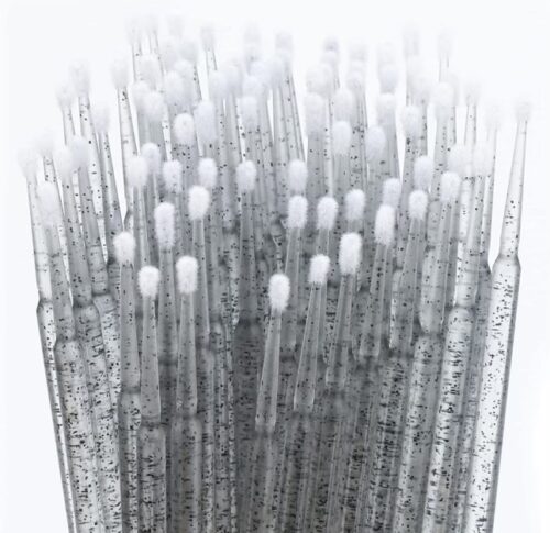 Micro Brosse Noir Pailleté 200 pcs