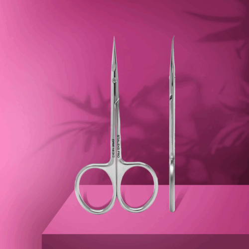 Ciseaux professionnels avec le crochet à cuticules pour gaucher EXPERT 13 TYPE 3