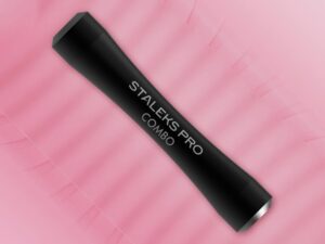 Poignée noire du Pousse-cuticules COMBO UNIQ 10B pour parties de travail interchangeables