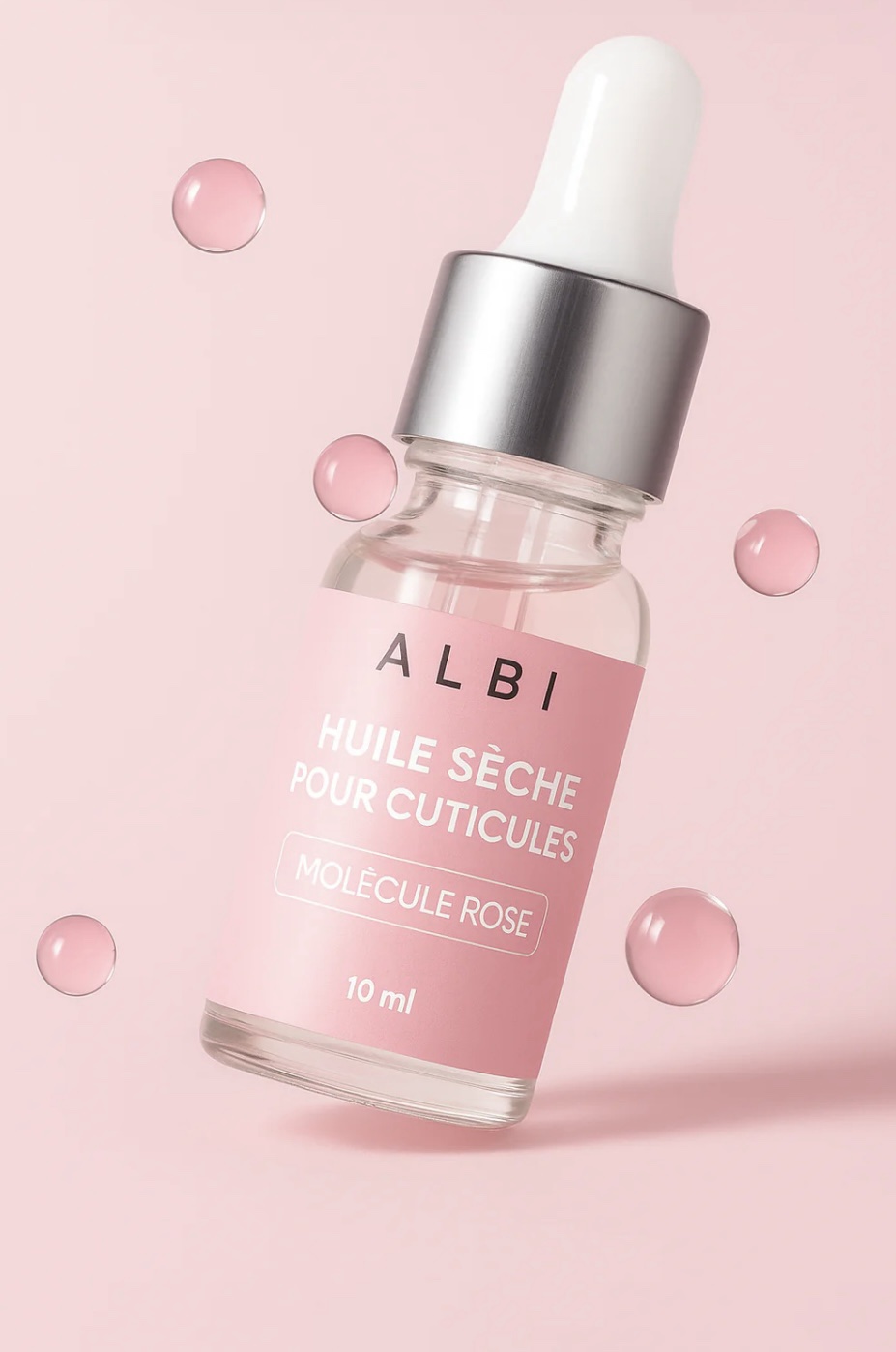 Huile sèche pour cuticules à la Rose Albi